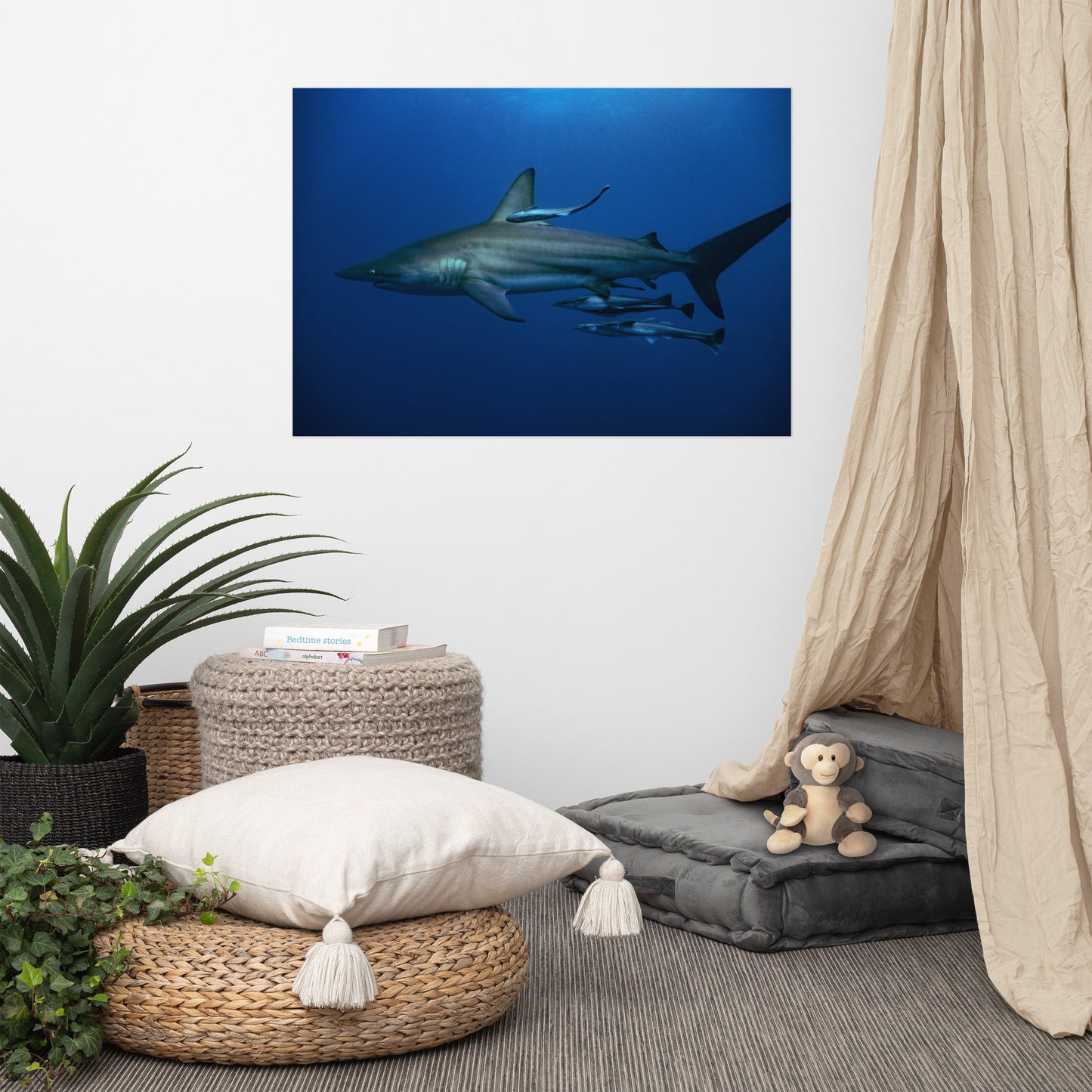 Oceanic Blacktip Shark Print