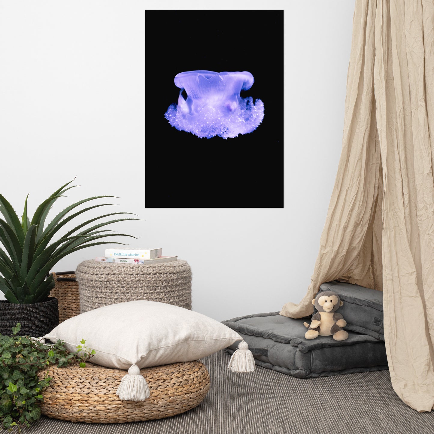 Jellyfish Night Print